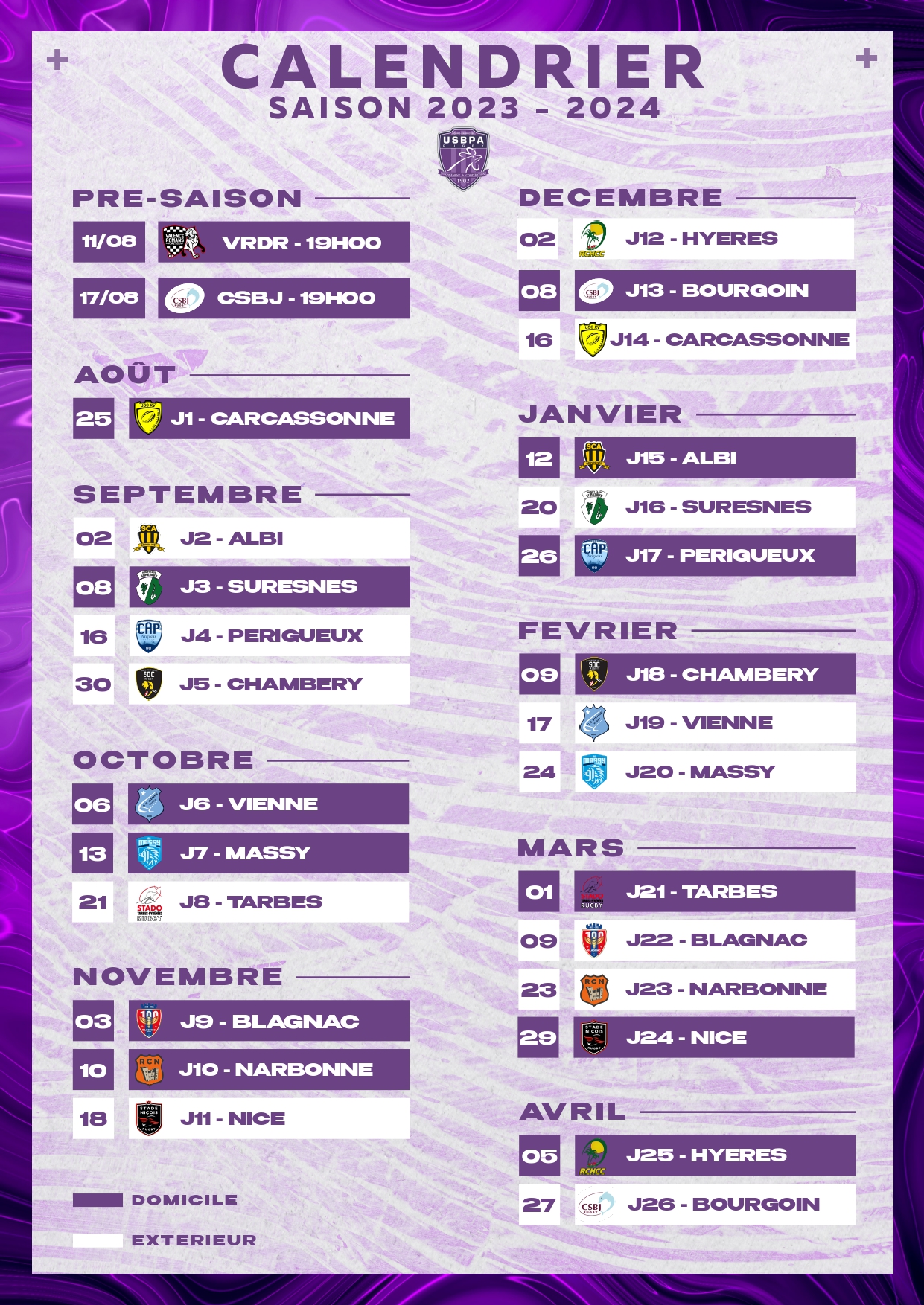 Rugby : le calendrier de la saison 2023-2024 du SDRB XV - Saint-Dié Info